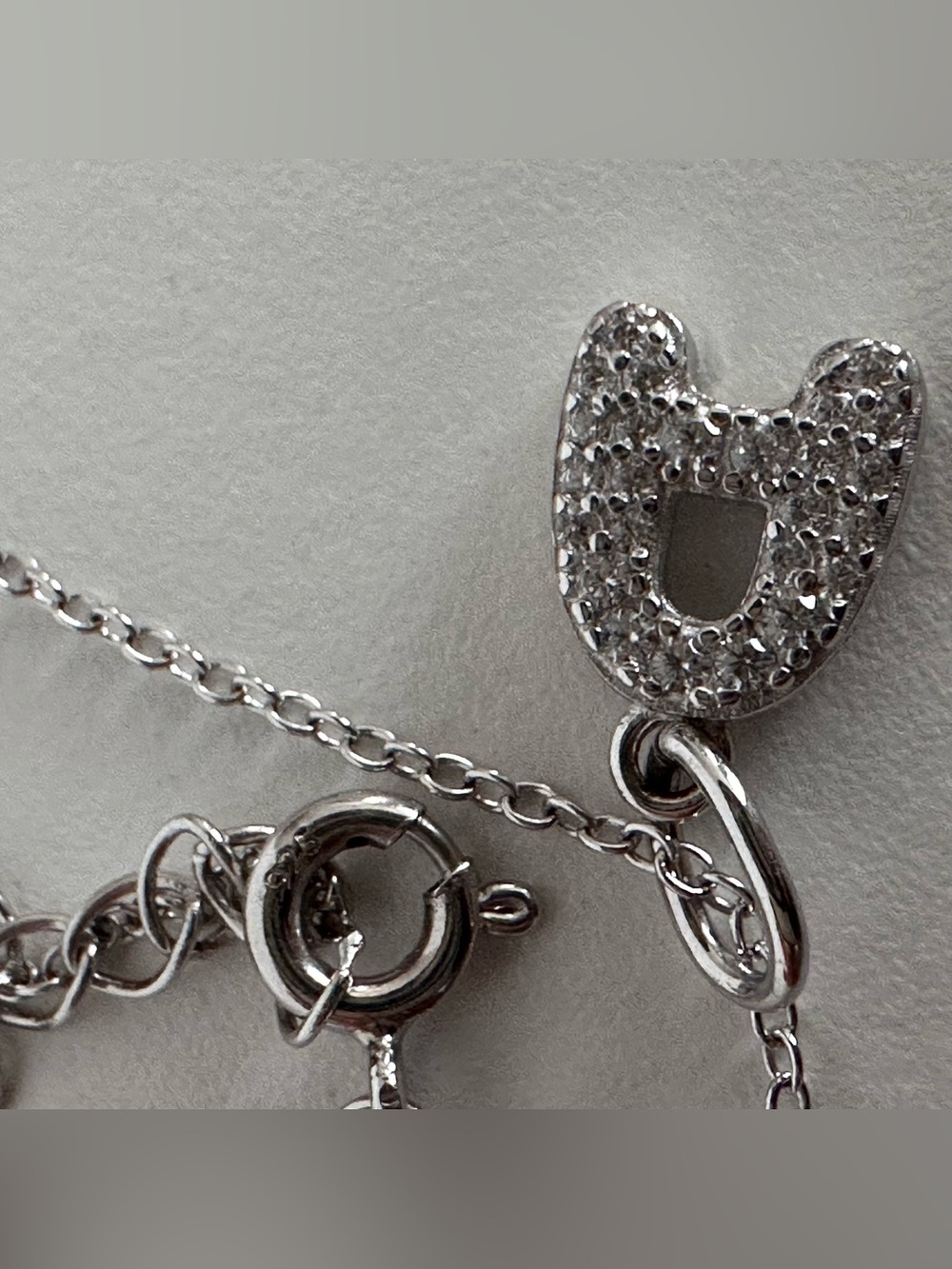 925 Sterling silver “ A” letter pendant